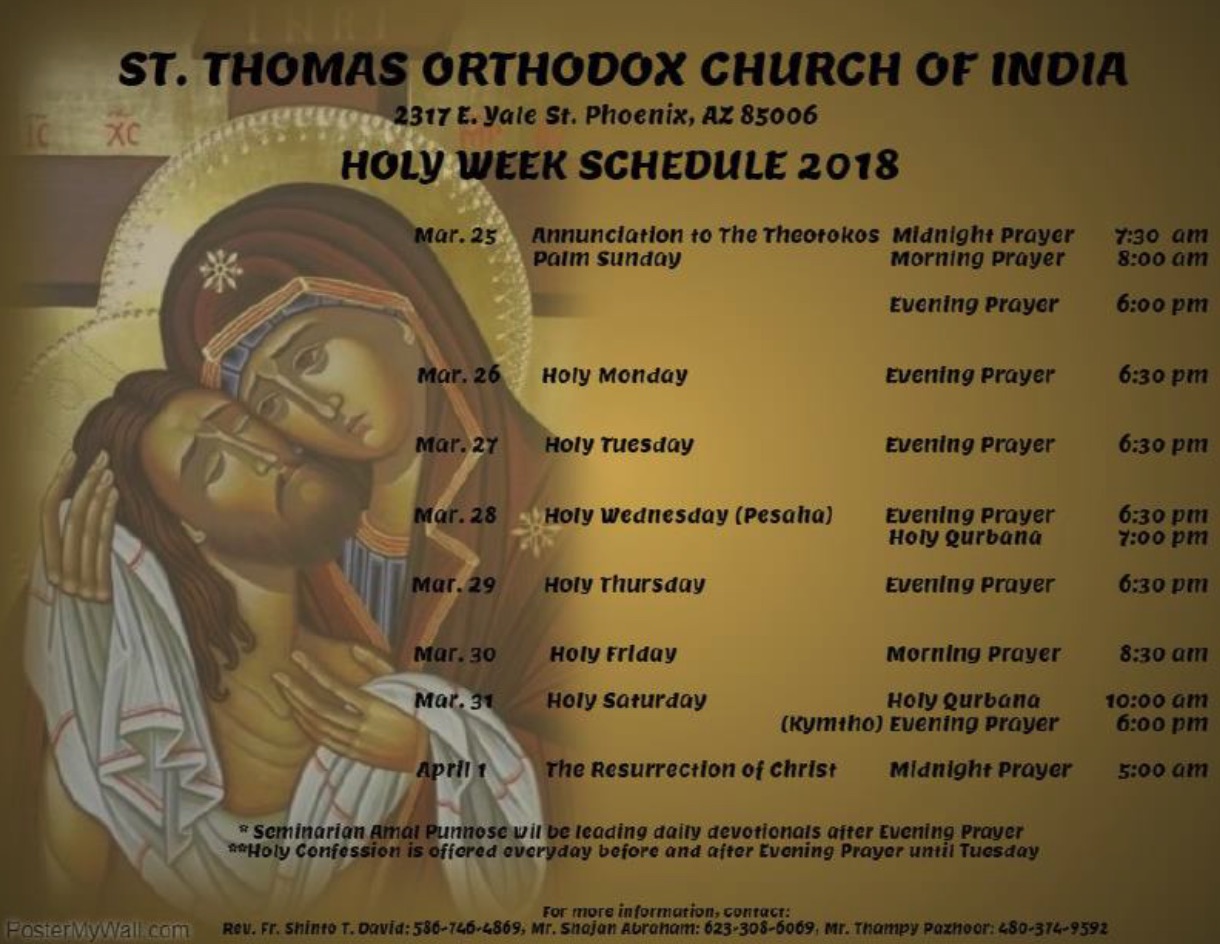 2018 Holy Week